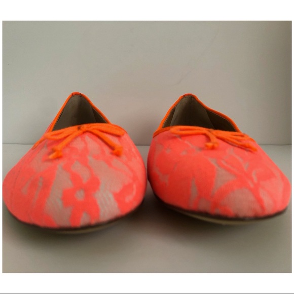 J. CREW NEON LACE BALLET FLATS SIZE 9 - Picture 4 of 10